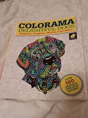 Colorama Delightful Dogs Coloring Book by Bullhead – Multicolor